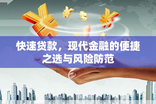 沙鹿快速贷款，现代金融的便捷之选与风险防范