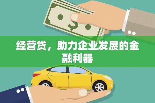 沙鹿经营贷，助力企业发展的金融利器