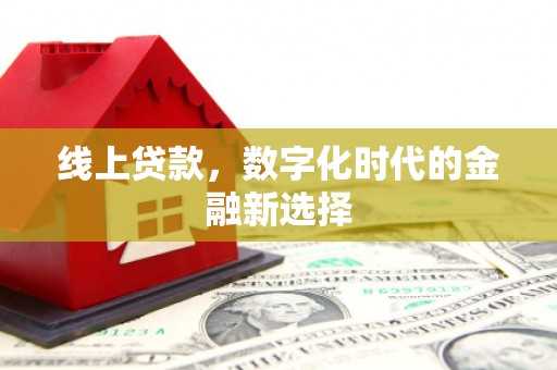 沙鹿线上贷款，数字化时代的金融新选择