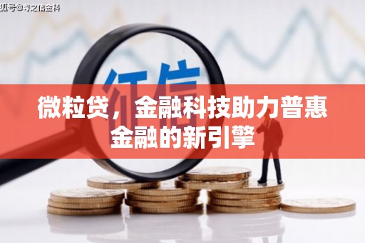 沙鹿微粒贷，金融科技助力普惠金融的新引擎