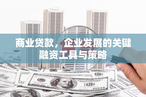 沙鹿商业贷款，企业发展的关键融资工具与策略