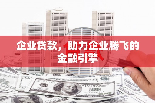 沙鹿企业贷款，助力企业腾飞的金融引擎
