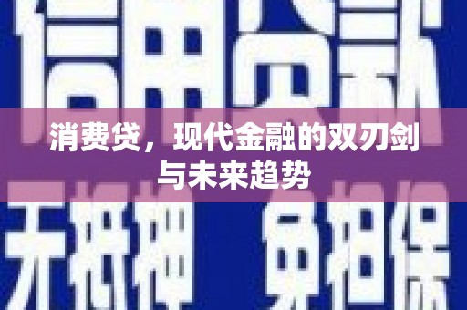 沙鹿消费贷，现代金融的双刃剑与未来趋势