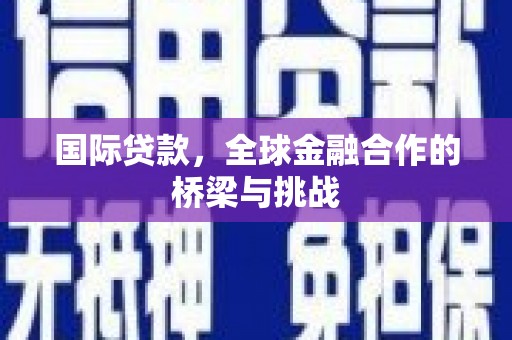 沙鹿国际贷款，全球金融合作的桥梁与挑战