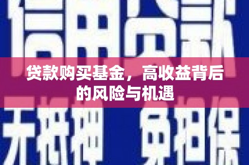 沙鹿贷款购买基金，高收益背后的风险与机遇