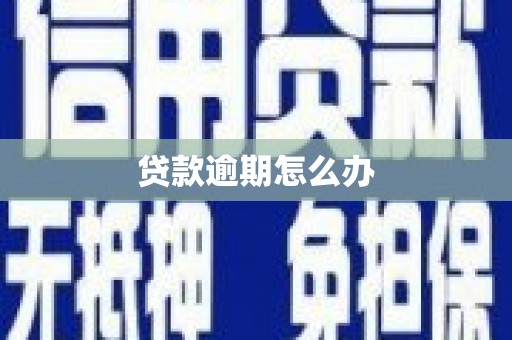 沙鹿贷款逾期怎么办