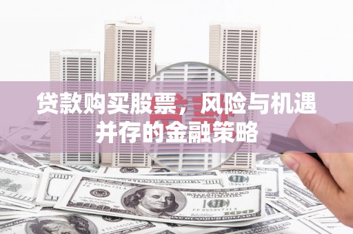 沙鹿贷款购买股票，风险与机遇并存的金融策略