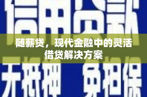 沙鹿随薪贷，现代金融中的灵活借贷解决方案