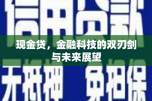 沙鹿现金贷，金融科技的双刃剑与未来展望