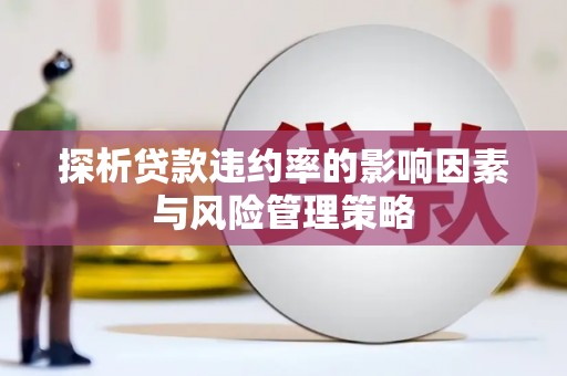 沙鹿探析贷款违约率的影响因素与风险管理策略