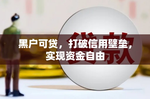 沙鹿黑户可贷，打破信用壁垒，实现资金自由
