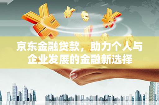 沙鹿京东金融贷款，助力个人与企业发展的金融新选择