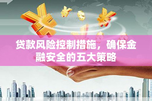 沙鹿贷款风险控制措施，确保金融安全的五大策略