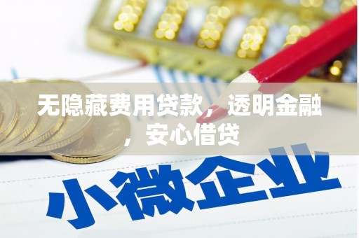 沙鹿无隐藏费用贷款，透明金融，安心借贷