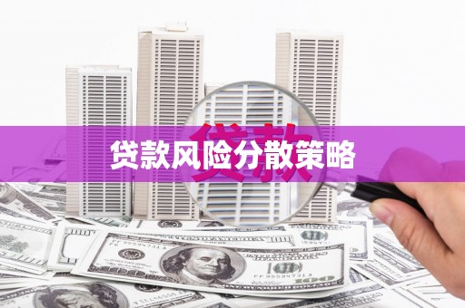 沙鹿贷款风险分散策略