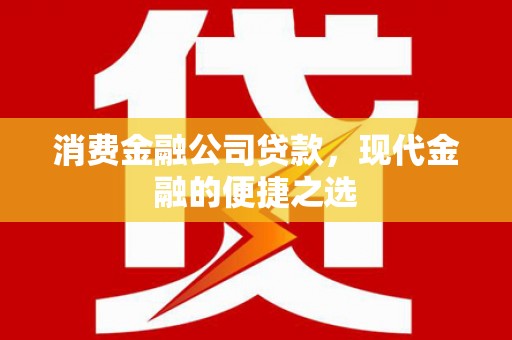 沙鹿消费金融公司贷款，现代金融的便捷之选