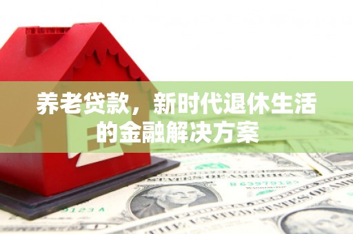沙鹿养老贷款，新时代退休生活的金融解决方案
