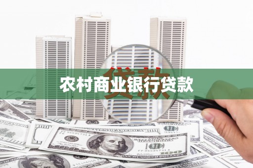 沙鹿农村商业银行贷款