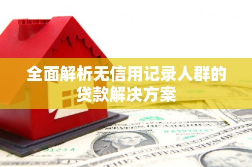 沙鹿全面解析无信用记录人群的贷款解决方案